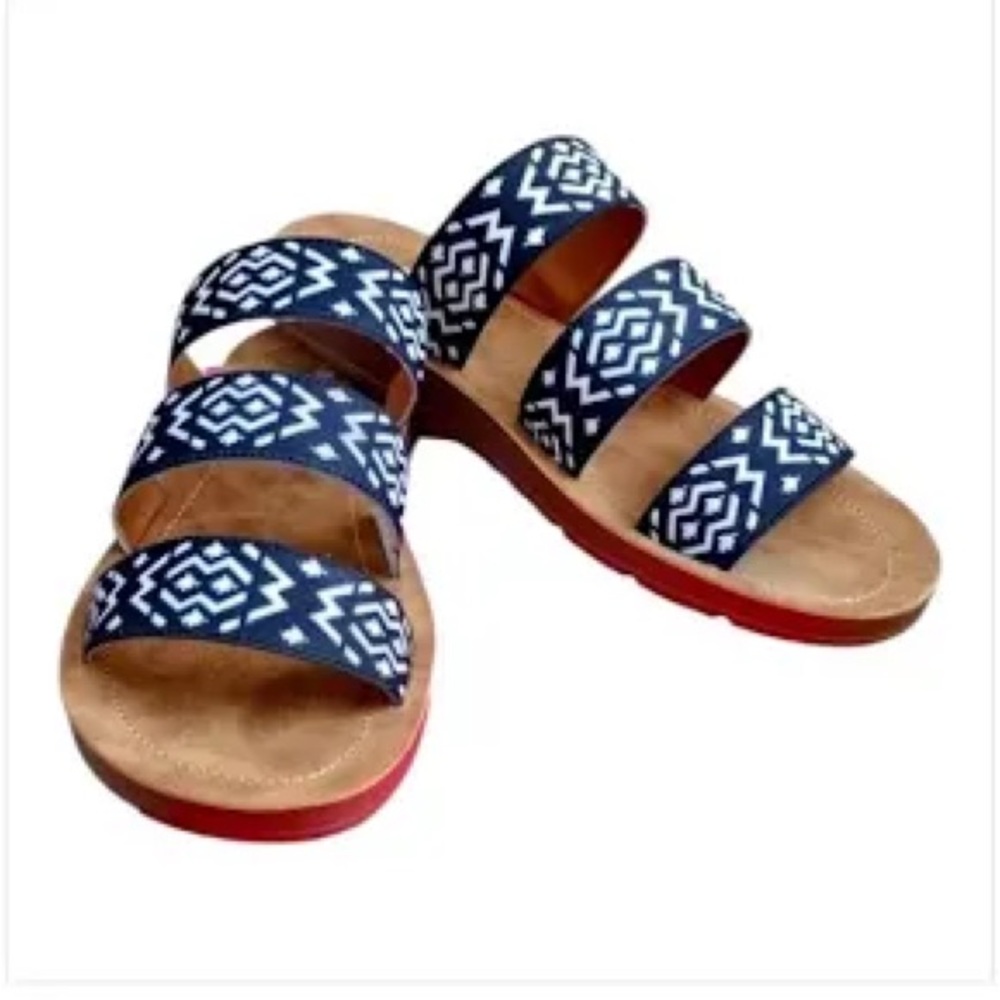 Corkys Daphne Black Aztec Sandals NIB